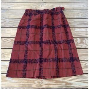 Vintage By Petti Vintage Wool Skirt Size Small Women’s Red